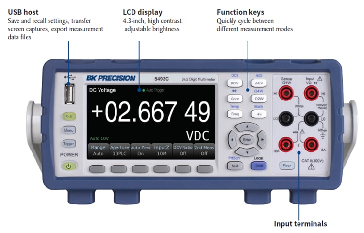 B&K Precision 5490C Digital Bench Multimeters B&K Precision 5490C Digital Bench Multimeters
